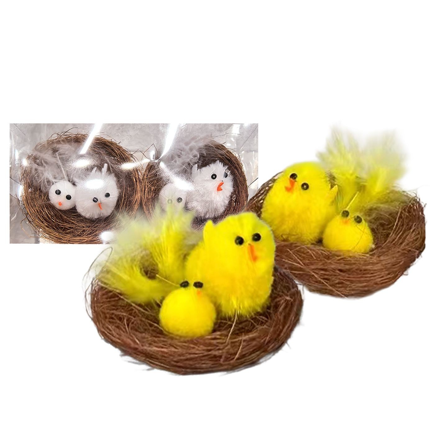 Birds in Nest, Decorative ø7cm Bunny's 932316