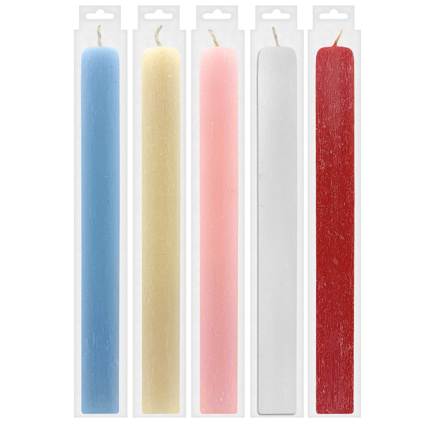 Flat Scented Colored Solid Scraped Candle 30x3cm Bunny's 932337