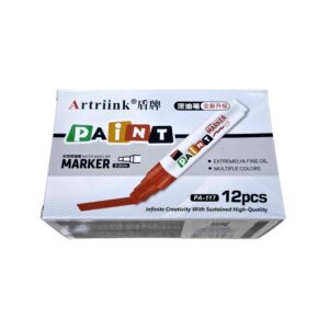 Σετ ανεξίτηλοι μαρκαδόροι βαφής - 8mm - 12pcs - 1770506 - 170828 - Red