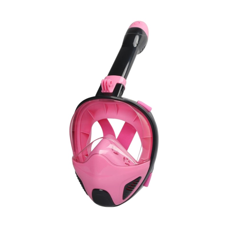 Full Face Snorkeling Mask with Snorkel - F-203 - 117404 - Pink