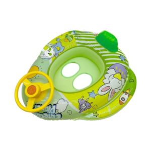 Children's inflatable life jacket with seat & steering wheel - SL-B016A - 150502 - Green