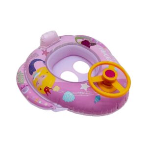 Children's inflatable life jacket with seat & steering wheel - SL-B016A - 150502 - Purple