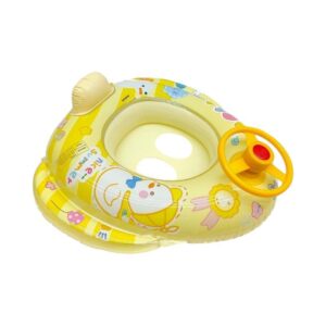 Children's inflatable life jacket with seat & steering wheel - SL-B016A - 150502 - Yellow
