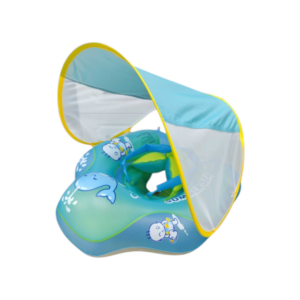 Children's inflatable life jacket with seat & canopy - 155008