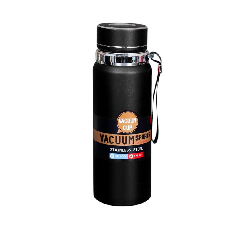 Portable water bottle-thermos - 800ml - 168441 - Black
