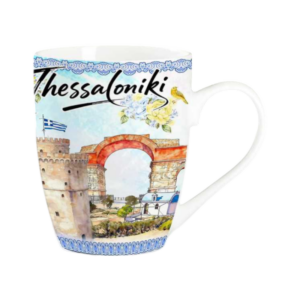 Ceramic mug set Souvenir - 12pcs - Thessaloniki - 224134