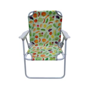 Παιδική πτυσσόμενη καρέκλα camping - 2012 - 241729 - Green/Veggies