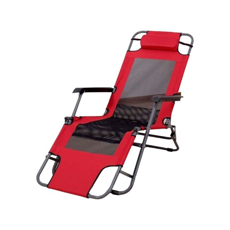 Πτυσσόμενη καρέκλα-ξαπλώστρα παραλίας - 1236E - 241798 - Red
