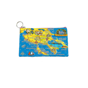 Σετ 12Χ - Πορτοφόλι Souvenir μπρελόκ - PVC - Chalkidiki - 16*10cm - 871702