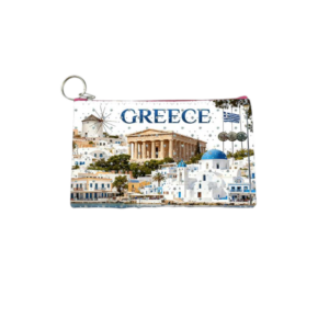 Σετ 12Χ - Πορτοφόλι Souvenir μπρελόκ - PVC - Greece - 16*10cm - 871718
