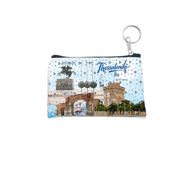 Σετ 12Χ - Πορτοφόλι Souvenir μπρελόκ - PVC - Thessaloniki - 11*7cm - 871726