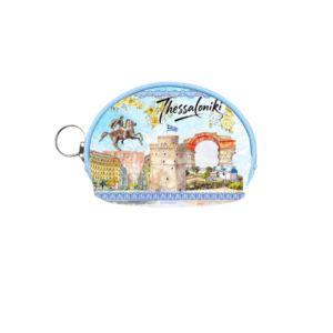 Σετ 12Χ -   Πορτοφόλι Souvenir μπρελόκ mini - PVC - Thessaloniki - 10*8*3cm - 871767