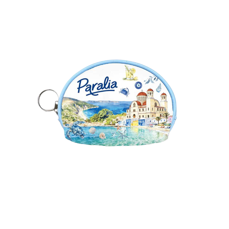 Σετ 12Χ - Πορτοφόλι Souvenir μπρελόκ mini - PVC - Paralia - 10*8*3cm - 871771