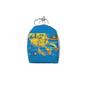 Σετ 12Χ -   Πορτοφόλι Souvenir μπρελόκ mini - PVC - Chalkidiki - 7*9*4.5cm - 871782