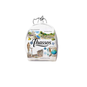 Σετ 12Χ -   Πορτοφόλι Souvenir μπρελόκ mini - PVC - Thassos - 7*9*4.5cm - 871792