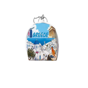 Σετ 12Χ -   Πορτοφόλι Souvenir μπρελόκ mini - PVC - Greece - 7*9*4.5cm - 871796
