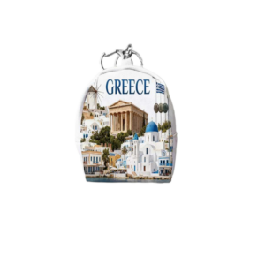 Σετ 12Χ -   Πορτοφόλι Souvenir μπρελόκ mini - PVC - Greece - 7*9*4.5cm - 871798
