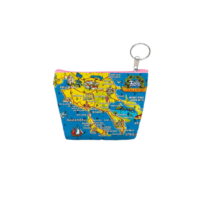 Σετ 12Χ -   Πορτοφόλι Souvenir μπρελόκ mini - PVC - Chalkidiki - 11*7*4cm - 871802
