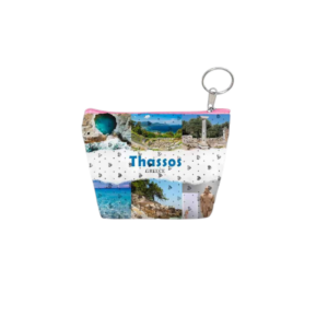 Σετ 12Χ -   Πορτοφόλι Souvenir μπρελόκ mini - PVC - Thassos - 11*7*4cm - 871813