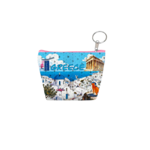 Σετ 12Χ -   Πορτοφόλι Souvenir μπρελόκ mini - PVC - Greece - 11*7*4cm - 871816