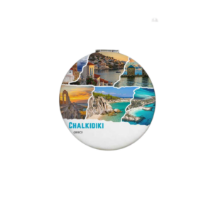 Σετ 12Χ - Kαθρέπτης τσέπης Souvenir - Chalkidiki - 7*7*3cm - 871821