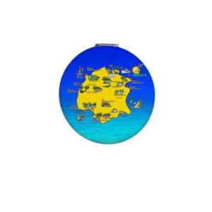 Σετ 12Χ - Kαθρέπτης τσέπης Souvenir - Thassos - 7*7*3cm - 871834