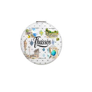 Σετ 12Χ - Kαθρέπτης τσέπης Souvenir - Thassos - 7*7*3cm - 871852
