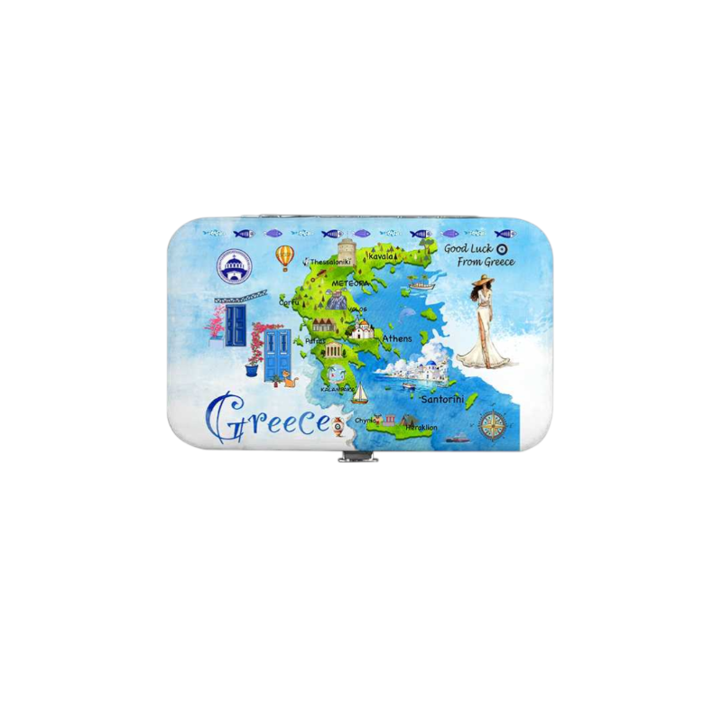 Set 12X - Nail care kit in Souvenir case - Greece - 871879