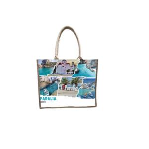 Linen travel bag with zipper - Paralia - 40*34*19cm - 871909