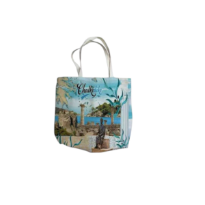 Fabric canvas tourist bag with zipper - Chalkidiki - 45*40*10cm - 871943