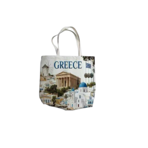 Fabric canvas tourist bag with zipper - Greece - 45*40*10cm - 871958