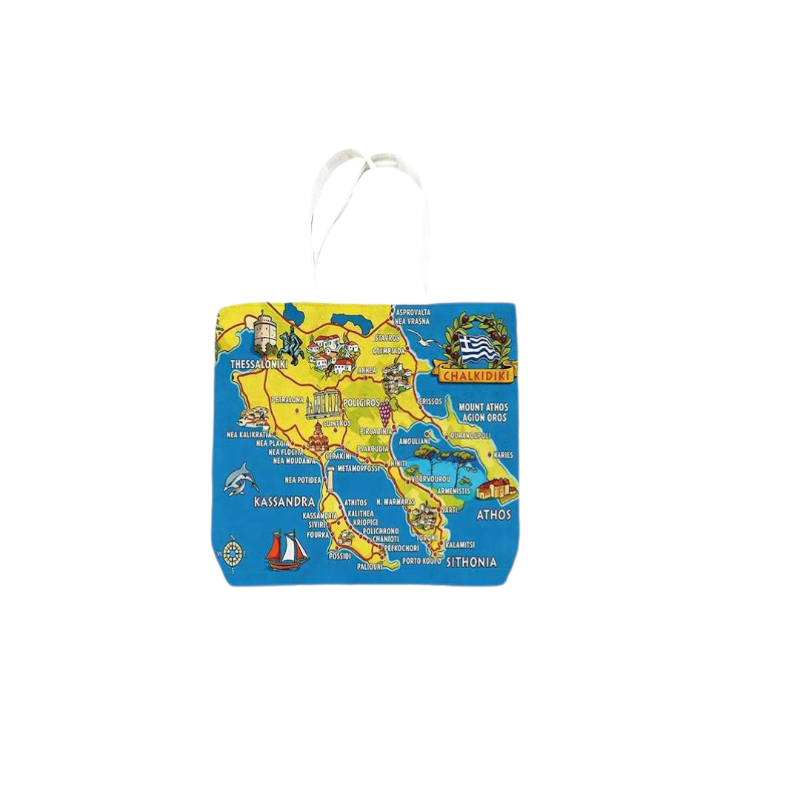 Fabric canvas tourist bag - Chalkidiki - 45*40*10cm - 871982