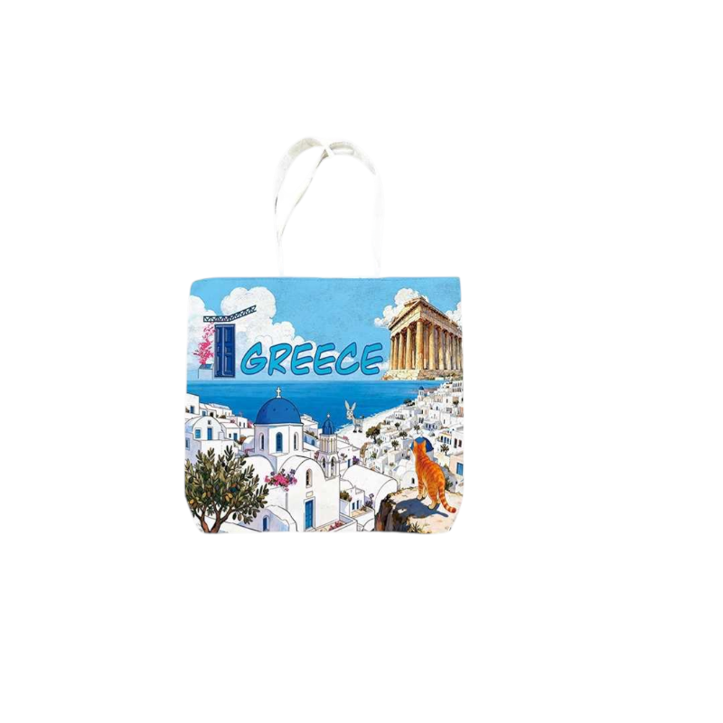 Fabric canvas tourist bag - Greece - 45*40*10cm - 871996