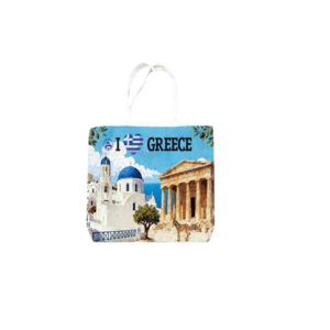 Fabric canvas tourist bag - Greece - 45*40*10cm - 871997