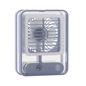 Επαναφορτιζόμενος mini ανεμιστήρας & υγραντήρας - 903487 - Blue
