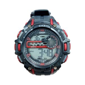Digital wristwatch - H1609 - Dash - 115169 - Black/Red