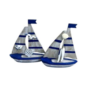 Διακοσμητικό Souvenir Καραβάκι - Σετ 2 τεμάχια - L2026-28AB - 125560