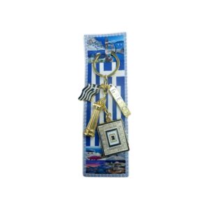 Tourist keychain Souvenir - Set 12pcs - Greece - 227903