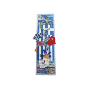 Tourist keychain Souvenir - Set 12pcs - Greece - 227924