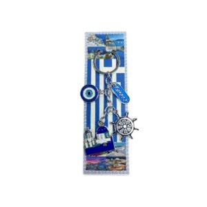 Tourist keychain Souvenir - Set 12pcs - Greece - 227930