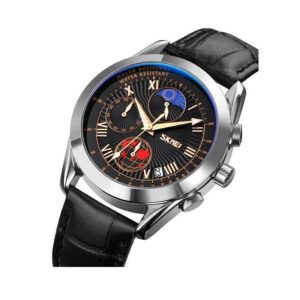 Analog wristwatch - Skmei - 9236 - Black/Silver