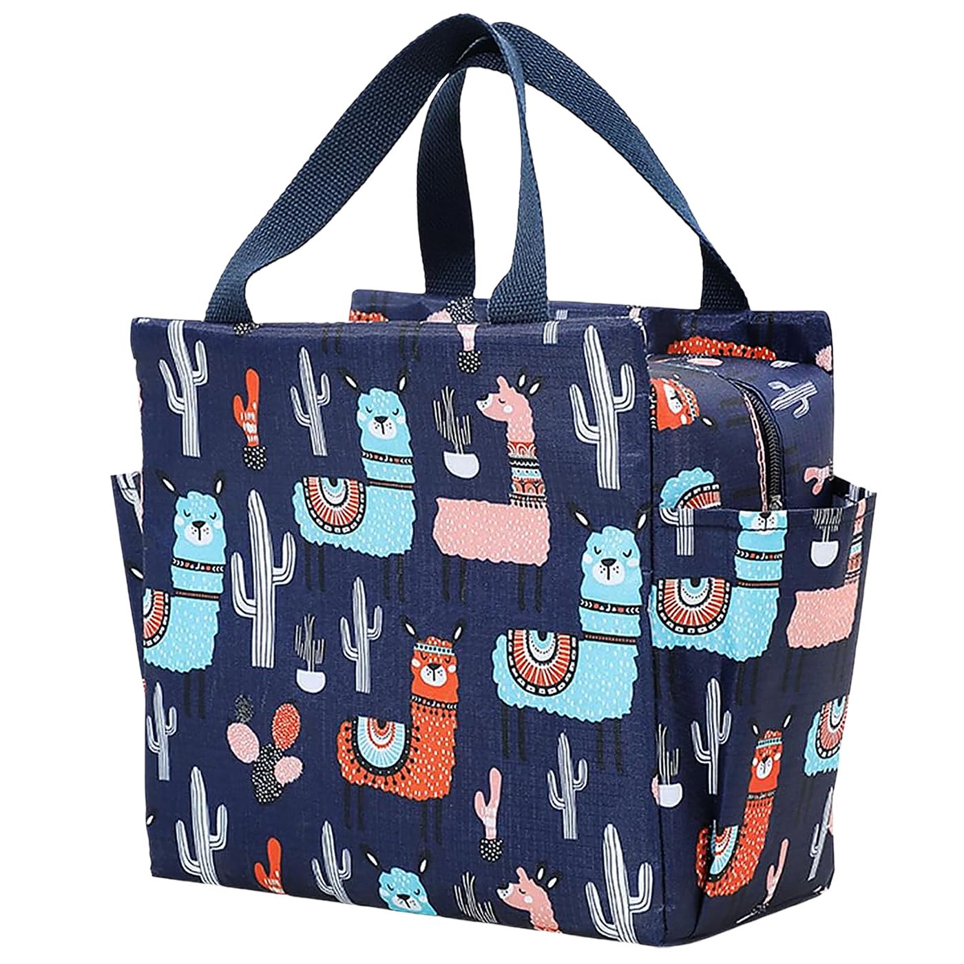 Ισοθερμικό Τσαντάκι Φαγητού Λάμα. Με Πλαϊνή Τσέπη για Μπουκάλι 25x23x12cm JustNote 703603