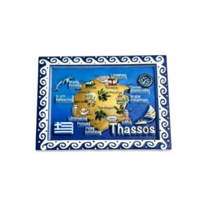Tουριστικό μαγνητάκι Souvenir - Σετ 12pcs - Thassos - 678608