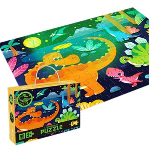 Παζλ 96 τεμ Δεινόσαροι. Φωσφορίζει 26x19,5x6cm ToyMarkt 891930