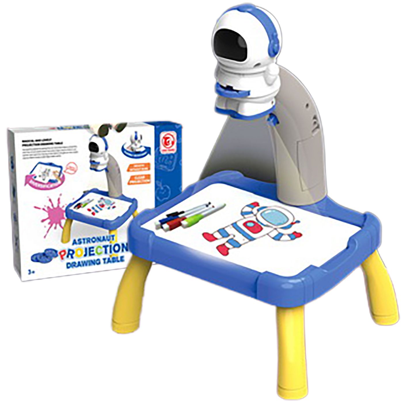 Προτζέκτορας με Τραπεζάκι Ζωγραφικής Αστροναύτης. Μπαταρίας 23x18x8cm ToyMarkt 913700 - Image 2