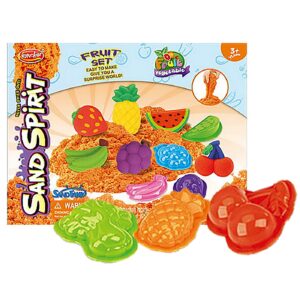 Έξυπνη Άμμος με Καλούπια Φρούτα 19x15cm 300g net ToyMarkt 913704