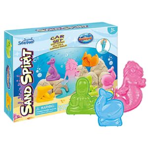 Έξυπνη Άμμος με Καλούπια Ψαράκια 19x15cm 300g net ToyMarkt 913705