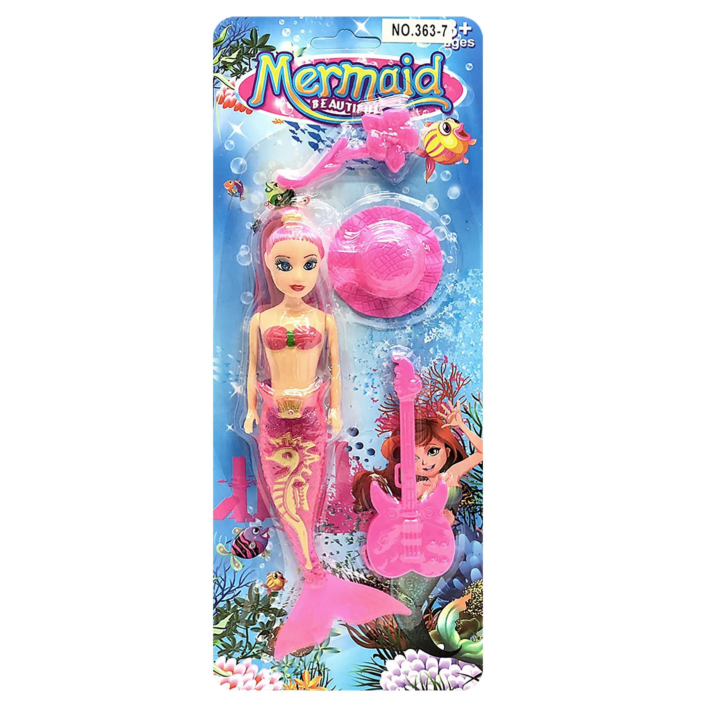 Mermaid Set=4 pcs 30.5x12cm ToyMarkt 922132