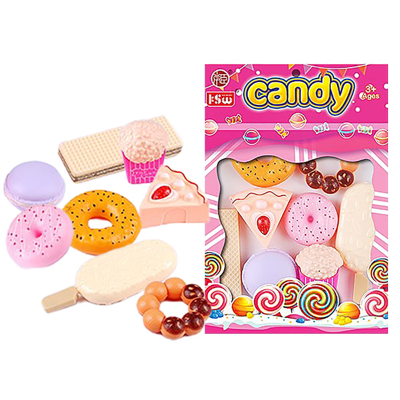 Donuts και Γλυκά 8 τεμ 20x14cm ToyMarkt 971365