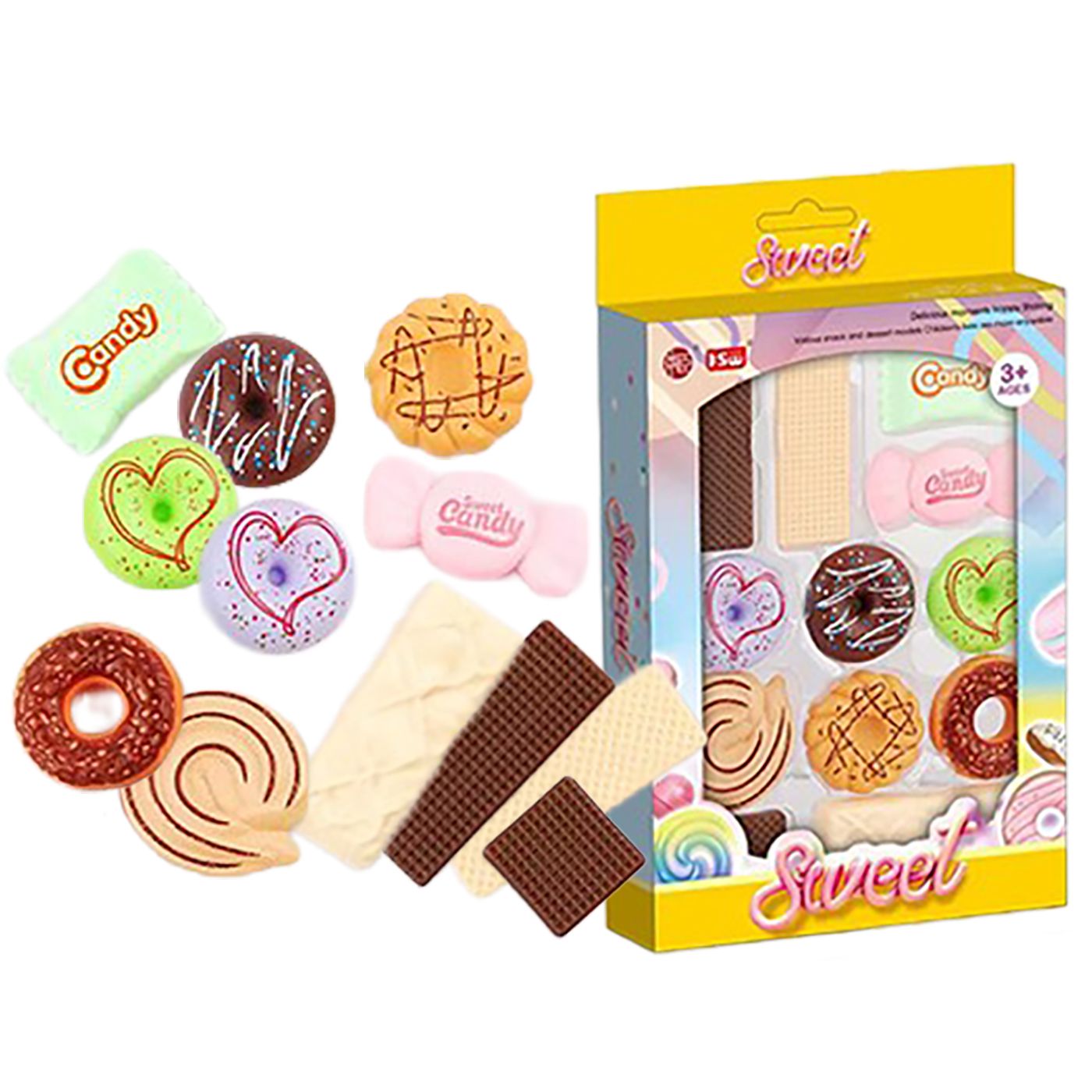 Γλυκά και Donuts 12 τεμ 25x15cm ToyMarkt 971371 - Image 2